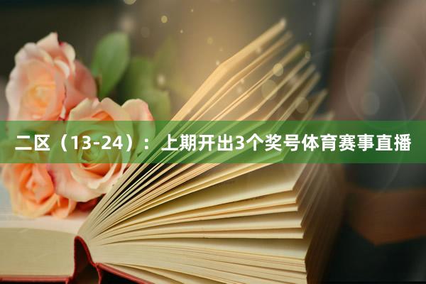 二区（13-24）：上期开出3个奖号体育赛事直播