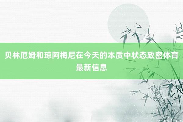 贝林厄姆和琼阿梅尼在今天的本质中状态致密体育最新信息